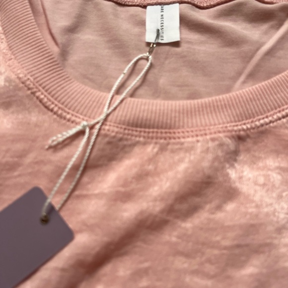 Bare Necessities Satin Jersey long sleeve crew sweater size medium color pink - Picture 6 of 14